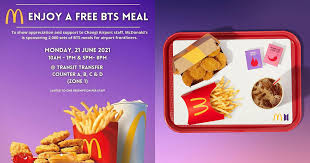 The 'bts meal' will officially be available starting may 26, and will not only include the united states, eventually launching in 50 countries total during may and june. Mukxcjv5gjkjwm