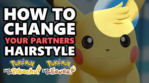 For the first time in the games, excluding furfrou's forms, you have the ability to stylise your partner pikachu or eevee with special hair options inluding a fringe, spikey hair and more. How To Change Your Partners Hairstyle In Pokemon Let S Go Pikachu And Let S Go Eevee Youtube