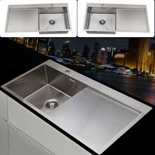 Maybe you would like to learn more about one of these? Square Large Bowl Kitchen Sink Stainless Steel Lh Rh Drainer Handmade Sink Ebay