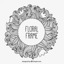 Free vector hand draw floral pattern. Free Vector Hand Drawn Floral Frame