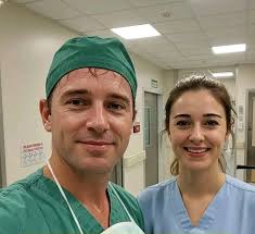 We are doctors, and we took this photo after a successful 10-hour operation  — thank God. If you don't mind, just drop us a simple “hello”!