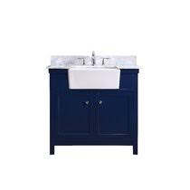 It features one cabinet, and six drawers for plenty of concealed storage of crisp towels, cleaning supplies, and more. Farmhouse Bathroom Vanities You Ll Love In 2021 Wayfair