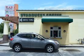 A takeaway restaurant , bank, etc designed so that customers can use it without leaving. Starbucks Open During Covid 19 But Only The Drive Thru Eater