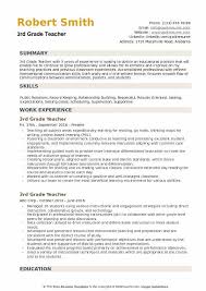 Customized samples based on the most contacted teacher resumes from over 100 million resumes. 3rd Grade Teacher Resume Samples Qwikresume