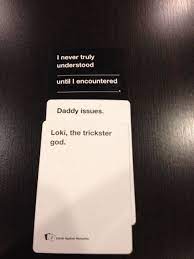 This party game for horrible people is a lot like apples to apples, but a lot sexier, darker, and certainly more inappropriate. Pin By Becky Modungwa On Geekery And Fangirl Faves Cards Against Humanity Funny Marvel Funny Cards Against Humanity
