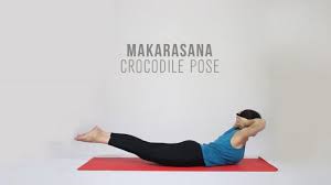 How To Do Makarasana Crocodile Pose Stress Yoga Yoga Techniques Yoga Sutras