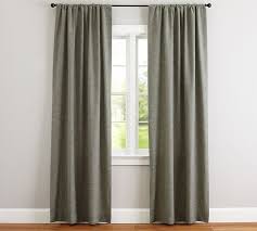 Roll the curtain up in the towels as smooth and tight as possible. Emery Linen Cotton Rod Pocket Curtain 50x96 Sage Grass Pottery Barn Rod Pocket Curtains Curtains Linen Blackout Curtains