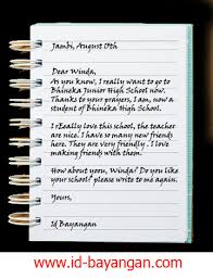 Artikel makalah tentang contoh surat pribadi singkat untuk sahabat, orang tua bersifat resmi, dengan penulisan yang baik dan benar. Contoh Surat Bahasa Inggris Untuk Sahabat Singkat
