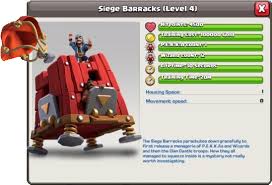 Dunkle kaserne auf lvl 10 von 4 oder rathaus :) Die Belagerungsbaracke Ist Da Clash Of Clans Dezember Update 2019 Clash Champs