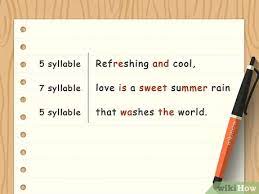 How To Write A Haiku Poem Wikihow