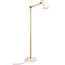 Zuiver Stehlampe Study Holz Metall Weiss 59 5x30x166cm Wonen Met Lef