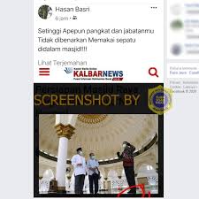 Pekerja dari bangladesh itu fasih bertutur di dalam bahasa melayu. Salah Gubernur Kalbar Memakai Sepatu Di Dalam Masjid Turnbackhoax Id
