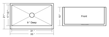 apron front single bowl undermount sink