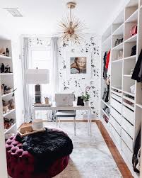 Add shelves to an empty wall to create additional storage. How To Turn A Spare Room Into Your Dream Closet Dressing Room