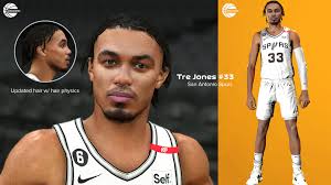 NBA 2K23 Tre Jones Cyberface & Hair Update