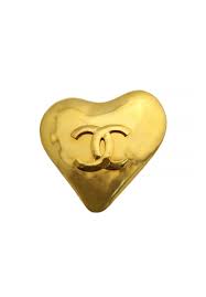 Chanel Heart Shaped Brooch