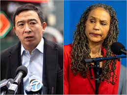 She's touted her time as a civil rights lawyer. Nyc Mayor S Race Maya Wiley Hits Andrew Yang Over Startup Background
