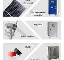 50KW-100KW Solar Panel System with Wind Turbine Electric ...