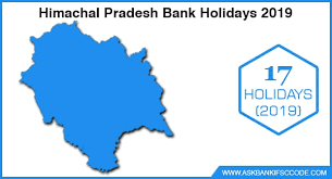 Himachal Pradesh Bank Holidays 2019 List