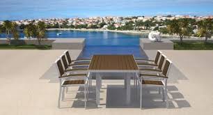 Loveseat set in weathered finish is the perfect fit for arid and coastal climates alike. The 3 Best Features Of Faux Wood All Weather Outdoor Furniture Vermont Woods Studios Eco Furniture Blog