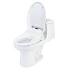 1400 Elongated Luxury Bidet Toilet Seat - White Swash
