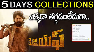 Kgf Five Days Collections World Wide Collection Film Review Box Office