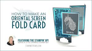 I give easy to follow tutorials and card making videos so it's easy to learn. Video How To Make An Oriental Screen Fold Card Stampin Up Demonstrator Tami White Stamping Crafting Card Making