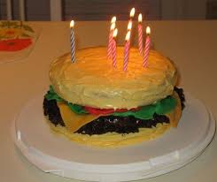 Birthday Cake With Candles Hd Images Cheeseburger Birthday Cake With Candles Jpg Homemade Cheeseburgers Cake Birthday Cake With Candles
