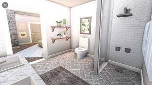 Whether it's a tiny powder room or a shower stall that's basically on top of the toilet (been there!), a small bathroom can make those morning and evening routines a lot less glamorous, and, more importantly, less efficient. Modern Bathroom Ideas Bloxburg Aesthetic Bathroom Bloxburg Bathroom Daily Ideas