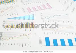 Business Concept Financial Charts Graphs Background Stock