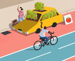 'city officials hope to fend off a resurgence in car use as residents return to work looking to avoid busy public transport.' What If Cities Became Car Free New Internationalist