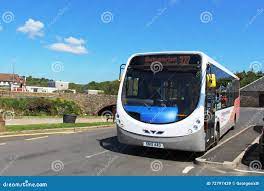 Stagecoach Bus at Blackwaterfoot, Isle of Arran Editorial Stock Image -  Image of isle, public: 72797439