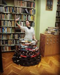 A Konyvtari Munka Csupa Moka Working In The Library Is Fun Librariesofinstagram Librarian Librarianlife Christmastree Librarian Library Local Library