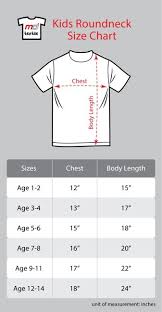 youth shirt sizes online charts collection