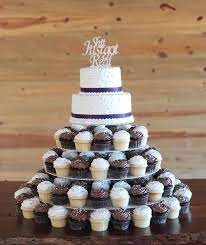 Here, the old adage less is more rings true. Elegant Cakery Tiered Wedding Cupcake Tower