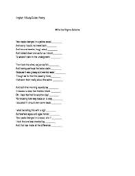 Rhyme Scheme And Rhetorical Devices Worksheet Study Guide Rhyme Scheme Rhetorical Device Rhetoric