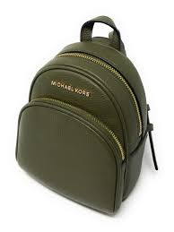 Michael Kors Giftables Abbey Leather Extra Small Crossbody Messenger Backpack In 2020 Green Handbag Leather Satchel Handbags Green Wallets