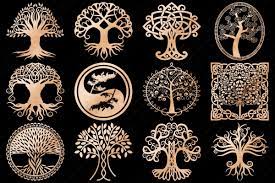 Rose Gold Tree Of Life Clip Art Gold Tree Digital Graphic Design Clip Art