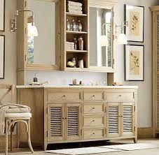 What To Put In Between Mirrors In Bathroom Love The Shelving Between The Two Mirrors Bathroom Bathroom Styling Vanity Restoration Hardware Style