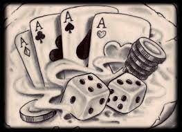 Dice and gambling cards tattoo 20 Latest Gambling Tattoo Designs