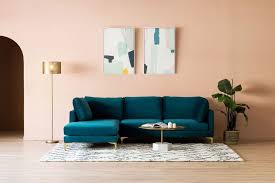 Adams Right Chaise Deep Teal Velvet Brass Castlery In 2020 Teal Sofa Living Room Teal Couch Living Room Sectional Sofa