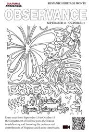 Want to celebrate hispanic heritage month? Special Observances