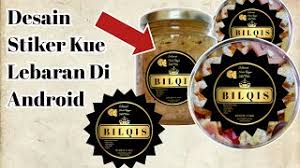 Contoh stiker produk makanan dan stiker produk kecantikan yang kami buat di maxi studio contoh desain stiker kue kering lebaran printin. Cara Membuat Logo Di Android Logo Kue Lebaran Stiker Kue Youtube
