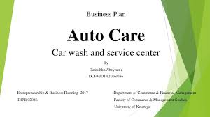 Car Wash Business Plan