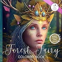 Midnight Enchanted Fairies Coloring Book