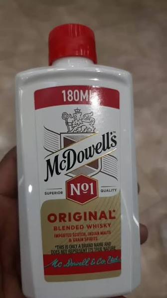 Mc Dowells Nō 1 whisky...... New packing...... Rs 220