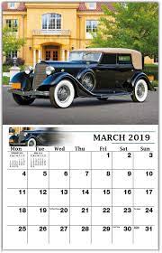 Vintage March 2019 Wall Calendar Wall Calendar Wall Calendar Design Print Calendar
