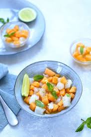 Tartare De Cabillaud Au Melon Un Dejeuner De Soleil Tartare De Cabillaud Recette Fraiche Recettes De Cuisine