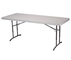 Purchase The Famous Lifetime 22920 Almond 6ft Adjustable 72in X 30in Molded Top Folding Table Securely O Folding Table Round Folding Table Table Measurements