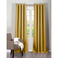 Duck River Blackout Quincy 84 In L Blackout Grommet Panel In Mustard 2 Pack Quincy 10872d 6 The Home Depot Gold Curtains Living Room Yellow Curtains Curtains Living Room